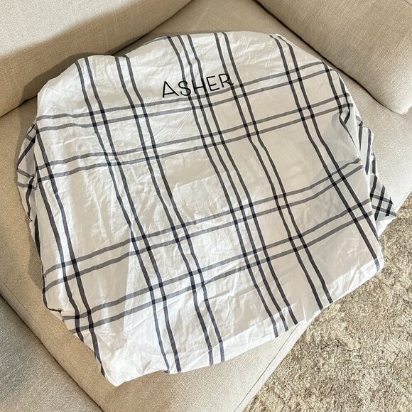 CRATE & KIDS Stax Organic Cotton Grey Baby Crib Fitted Sheet in Grey NWOT - Picture 2 of 6